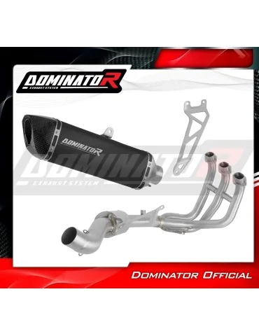 Ligne d'échappement complète inox Dominator HP6 Noir pour Triumph Street Triple 765 RS (2024-2025)