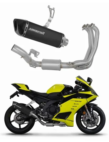 Ligne d'échappement complète inox Dominator HP6 Noir pour Yamaha YZF R9 (2025)