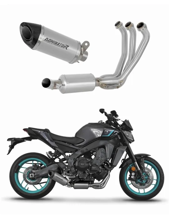 Ligne d'échappement complète Dominator HP8 Titane pour Yamaha MT-09 2024-2025, vue 1
