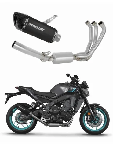 Ligne d'échappement complète inox Dominator HP6 Noir pour Yamaha MT-09 (2024-2025)