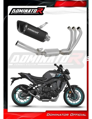 Ligne d'échappement complète inox Dominator HP6 Noir pour Yamaha MT-09 (2024-2025)