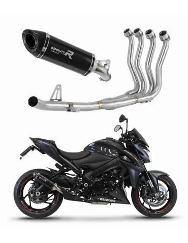 Ligne d'échappement complète inox Dominator HP8 Noir pour Suzuki GSX-S 1000 / F (2015-2020) - réf. SU101DFBL