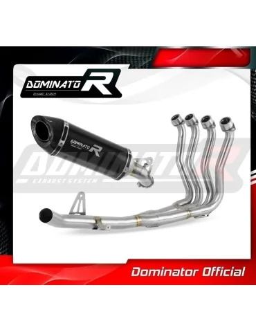 Ligne d'échappement complète inox Dominator HP8 Noir pour Suzuki GSX-S 1000 / F (2015-2020) - réf. SU101DFBL