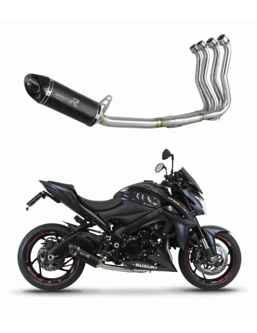 Ligne d'échappement complète inox Dominator HP8 Noir pour Suzuki GSX-S 1000 / F Low Level (2015-2020)