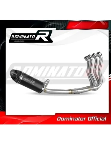 Ligne d'échappement complète inox Dominator HP8 Noir pour Suzuki GSX-S 1000 / F Low Level (2015-2020)