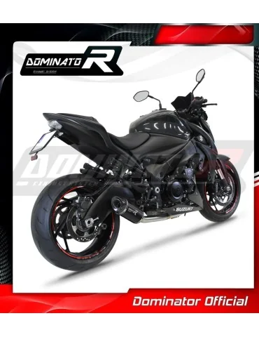 Ligne d'échappement complète inox Dominator HP8 Noir pour Suzuki GSX-S 1000 / F Low Level (2015-2020)