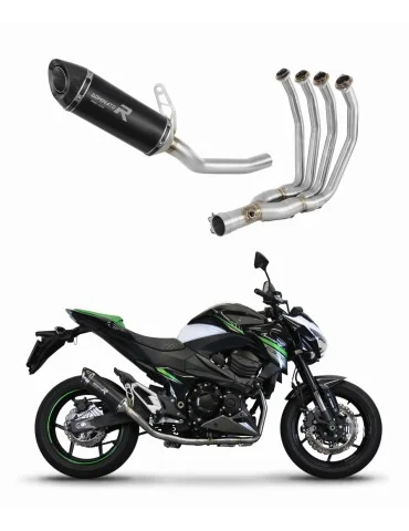 Ligne d'échappement complète inox Dominator HP8 Noir pour Kawasaki Z800 (2013-2016)