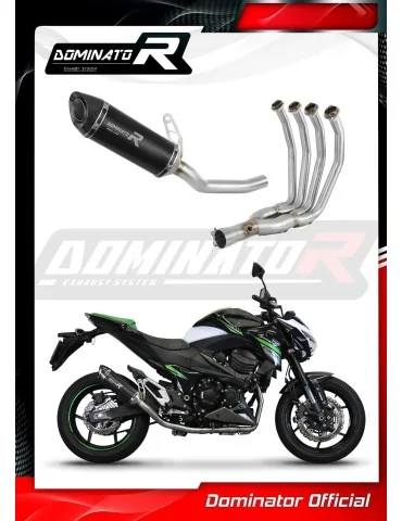 Ligne d'échappement complète inox Dominator HP8 Noir pour Kawasaki Z800 (2013-2016)