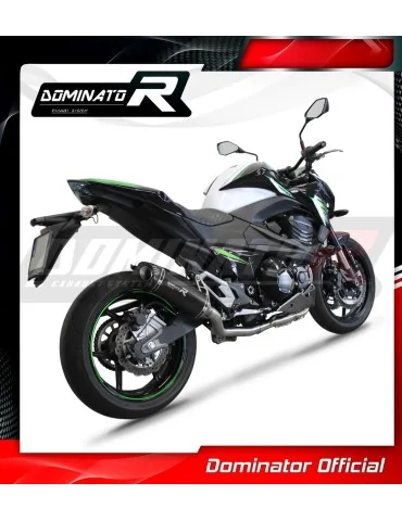 Ligne d'échappement complète inox Dominator HP8 Noir pour Kawasaki Z800 (2013-2016)