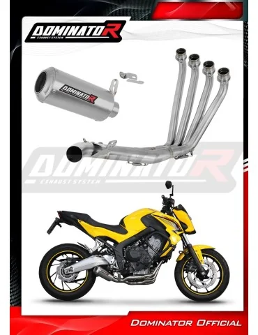 Ligne d'échappement complète inox Dominator GP pour Honda CBR 650 F (2014-2018)
