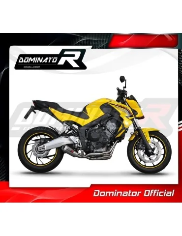 Ligne d'échappement complète inox Dominator GP pour Honda CBR 650 F (2014-2018)