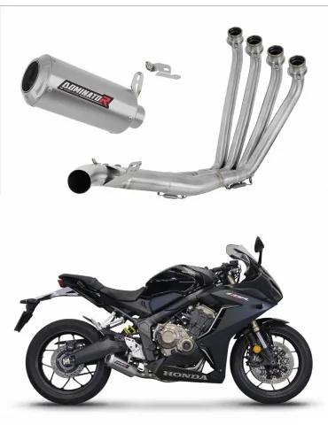 Ligne d'échappement complète inox Dominator GP pour Honda CB 650 R (2019-2023)