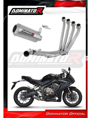 Ligne d'échappement complète inox Dominator GP pour Honda CBR 650 R (2019-2023)