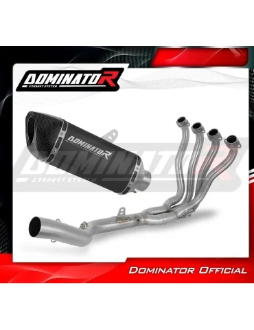 Ligne d'échappement complète inox Dominator HP6 Noir pour Suzuki GSX-S 750 (2017-2020)