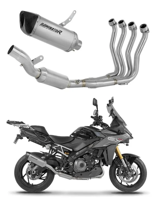 Ligne d'échappement complète Dominator HP6 Titane EX pour Suzuki GSX-S 1000 GX 2025-2026, vue 1