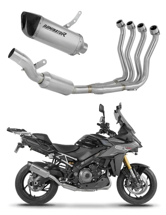 Ligne d'échappement complète Dominator HP6 Titane EX pour Suzuki GSX-S 1000 GX 2024, vue 1