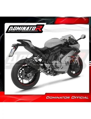 Ligne d'échappement complète inox Dominator HP6 Noir pour CF Moto 675 SR-R (2024-2026)