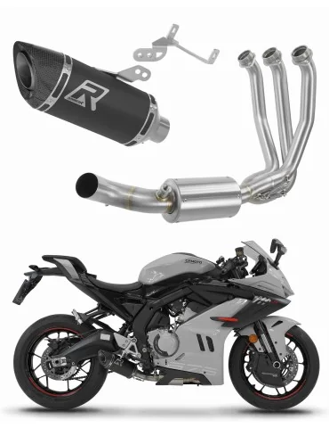 Ligne d'échappement complète inox Dominator HP8 Noir pour CF Moto 675 SR-R (2024-2026)