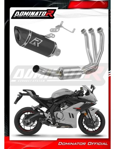Ligne d'échappement complète inox Dominator HP8 Noir pour CF Moto 675 SR-R (2024-2026)