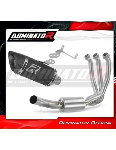 Ligne d'échappement complète inox Dominator HP8 Noir pour CF Moto 675 SR-R (2024-2026)