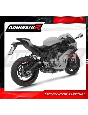 Ligne d'échappement complète inox Dominator HP8 Noir pour CF Moto 675 SR-R (2024-2026)