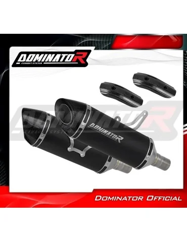 Silencieux slip-on Dominator HP8 Noir pour Triumph Speed Triple 1050 (2011-2016)