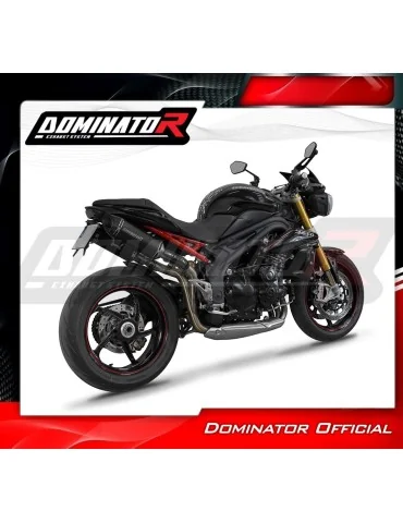 Silencieux slip-on Dominator HP8 Noir pour Triumph Speed Triple 1050 (2011-2016)