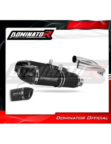 Silencieux slip-on homologué Dominator HP1 Noir pour Yamaha YZF R1 1000 RN12 (2004-2006)