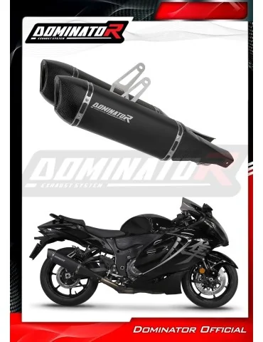 Silencieux slip-on Dominator HP6 Noir pour Suzuki GSX 1300 R Hayabusa (2021-2026)