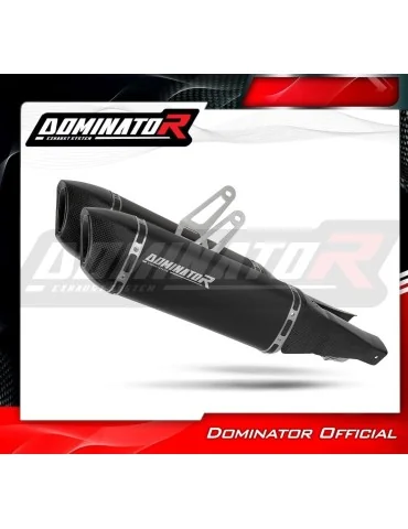 Silencieux slip-on Dominator HP6 Noir pour Suzuki GSX 1300 R Hayabusa (2021-2026)