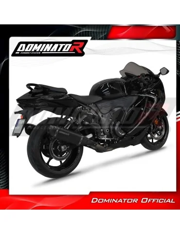 Silencieux slip-on Dominator HP6 Noir pour Suzuki GSX 1300 R Hayabusa (2021-2026)