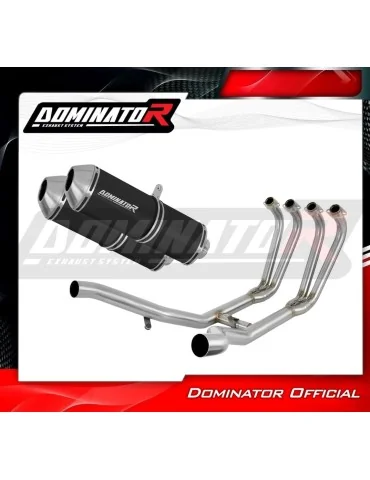 Ligne d'échappement complète inox Dominator OVR Noir pour Yamaha XJ 900 Diversion (1994-2003)