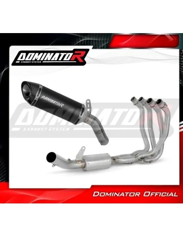 Ligne d'échappement complète inox Dominator HP8 Noir pour Kawasaki ZX-4R / RR (2023-2024)