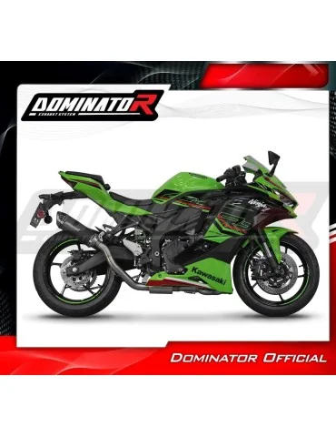 Ligne d'échappement complète inox Dominator HP8 Noir pour Kawasaki ZX-4R / RR (2023-2024)