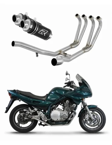 Ligne d'échappement complète inox Dominator GP1 Noir pour Yamaha XJ 900 (1994-2003)