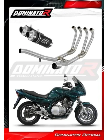 Ligne d'échappement complète inox Dominator GP1 Noir pour Yamaha XJ 900 (1994-2003)