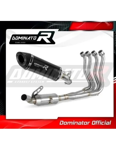 Ligne d'échappement complète inox Dominator HP8 Noir pour Suzuki GSX-S 1000 / F (2015-2020) - réf. SU101DEXFBL