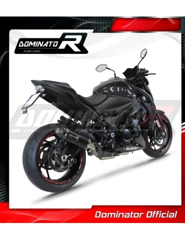 Ligne d'échappement complète inox Dominator HP8 Noir pour Suzuki GSX-S 1000 / F (2015-2020) - réf. SU101DEXFBL