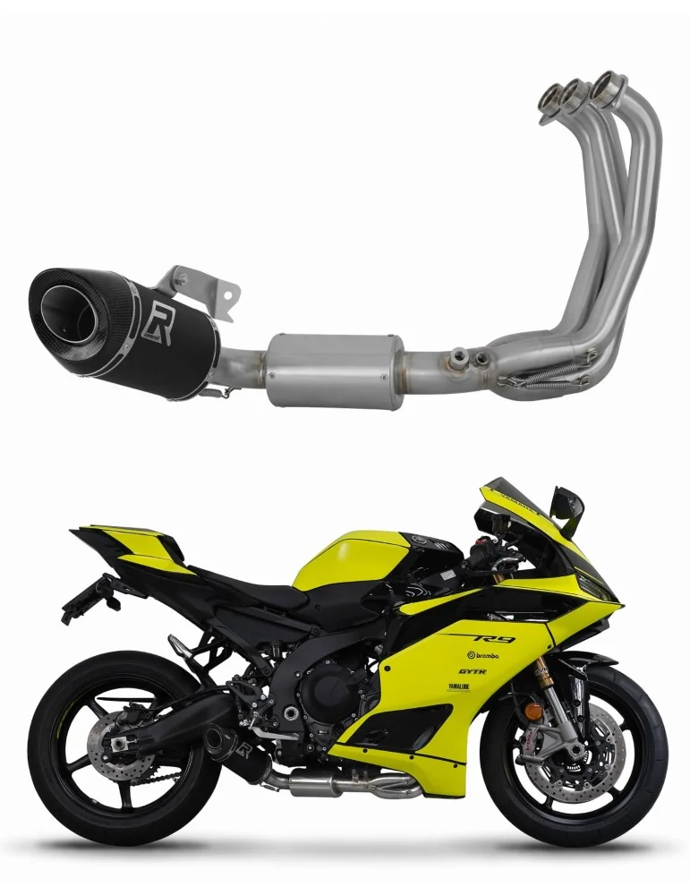 Ligne d'échappement complète inox Dominator HP8 Noir pour Yamaha YZF R9 (2025)