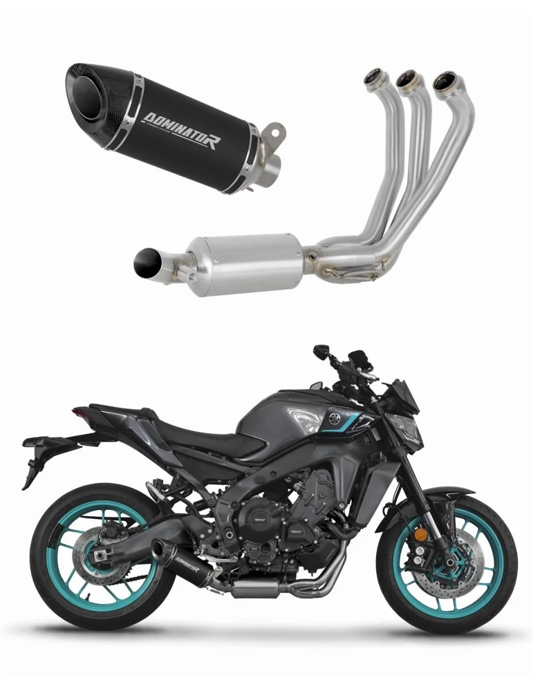 Ligne d'échappement complète inox Dominator HP8 Noir pour Yamaha MT-09 (2024-2025)