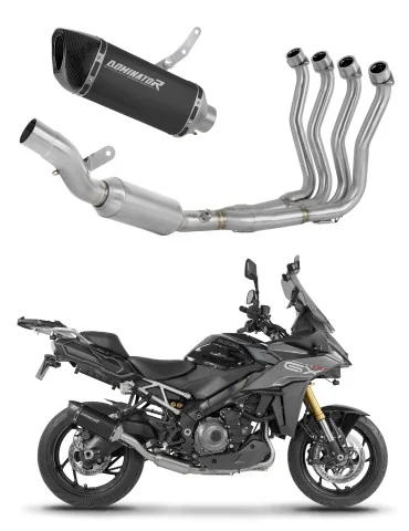 Ligne d'échappement complète inox Dominator HP6 Noir EX pour Suzuki GSX-S 1000 GX (2025-2026)