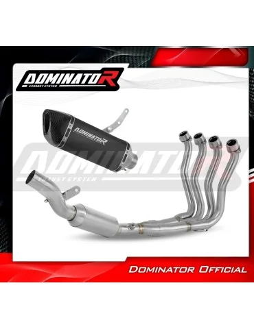 Ligne d'échappement complète inox Dominator HP6 Noir EX pour Suzuki GSX-S 1000 GX (2025-2026)