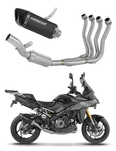 Ligne d'échappement complète inox Dominator HP6 Noir EX pour Suzuki GSX-S 1000 GX (2024)