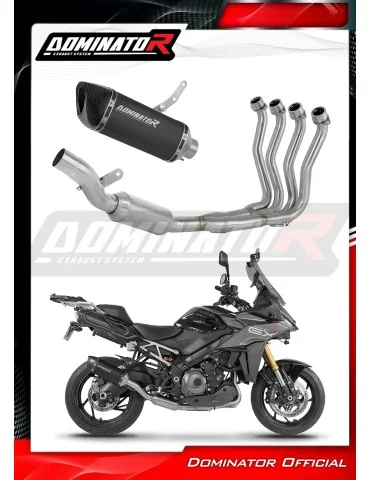 Ligne d'échappement complète inox Dominator HP6 Noir EX pour Suzuki GSX-S 1000 GX (2024)