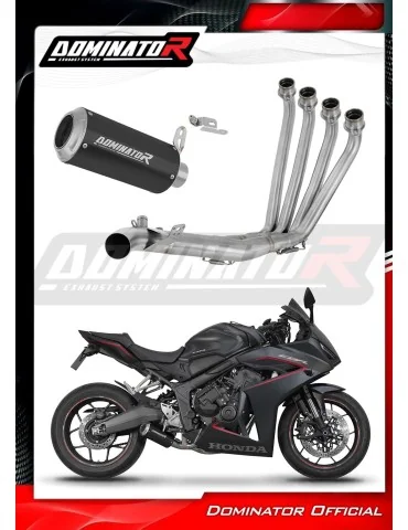 Ligne d'échappement complète inox Dominator GP Noir pour Honda CBR 650 R / E-Clutch (2024-2025)