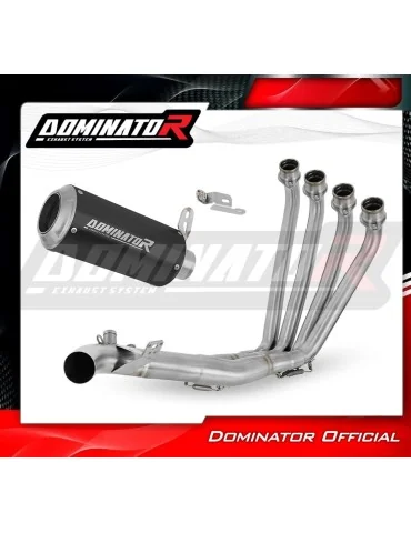 Ligne d'échappement complète inox Dominator GP Noir pour Honda CBR 650 R / E-Clutch (2024-2025)