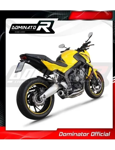 Ligne d'échappement complète inox Dominator GP Noir pour Honda CBR 650 F (2014-2018)