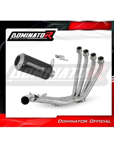Ligne d'échappement complète inox Dominator GP Noir pour Honda CB 650 F (2014-2018)