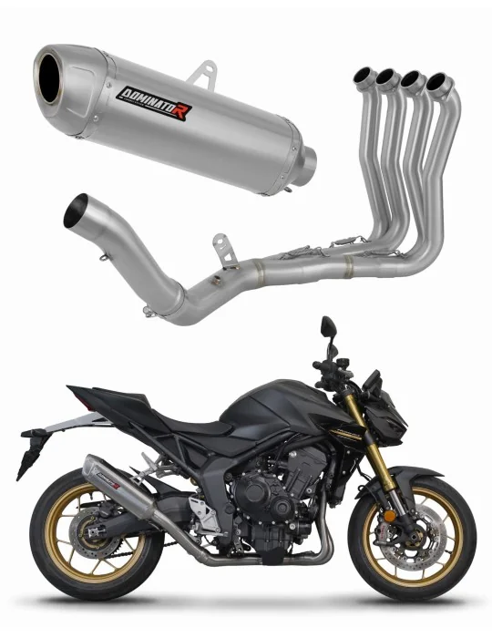 Ligne d'échappement complète inox Dominator S6 pour Honda CB 1000 Hornet / SP 2025, vue 1