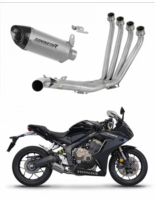 Ligne d'échappement complète Dominator HP8 Titane pour Honda CBR 650 R 2019-2023, vue 1